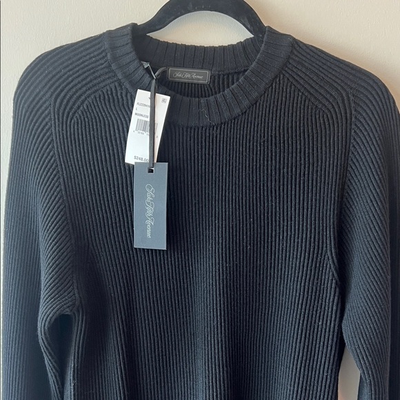 Saks Fifth Avenue Black Crewneck Sweater - Picture 4 of 4